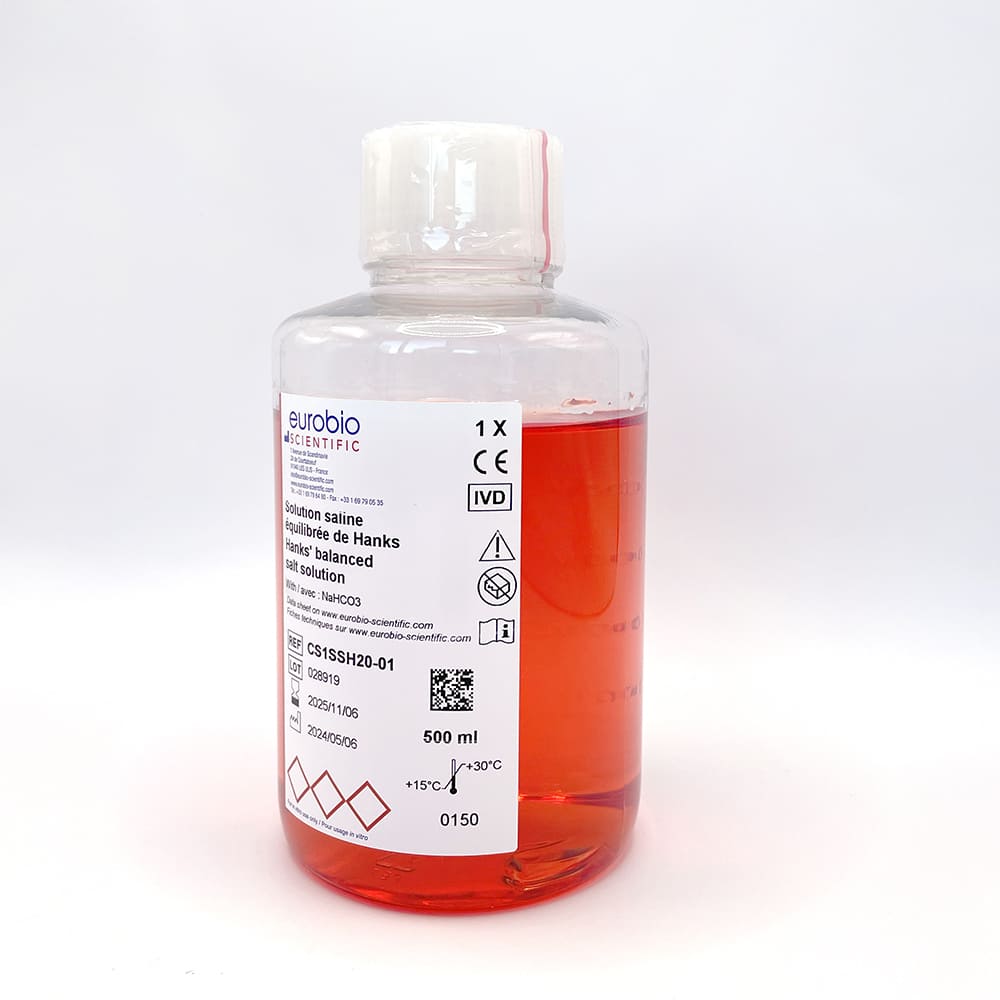 Soluzione salina bilanciata di Hanks (HBSS) 1X