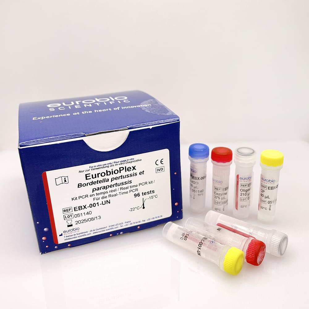 EBX-001 Kit de reactivos de biología molecular EurobioPlex Bordetella Triplex-006