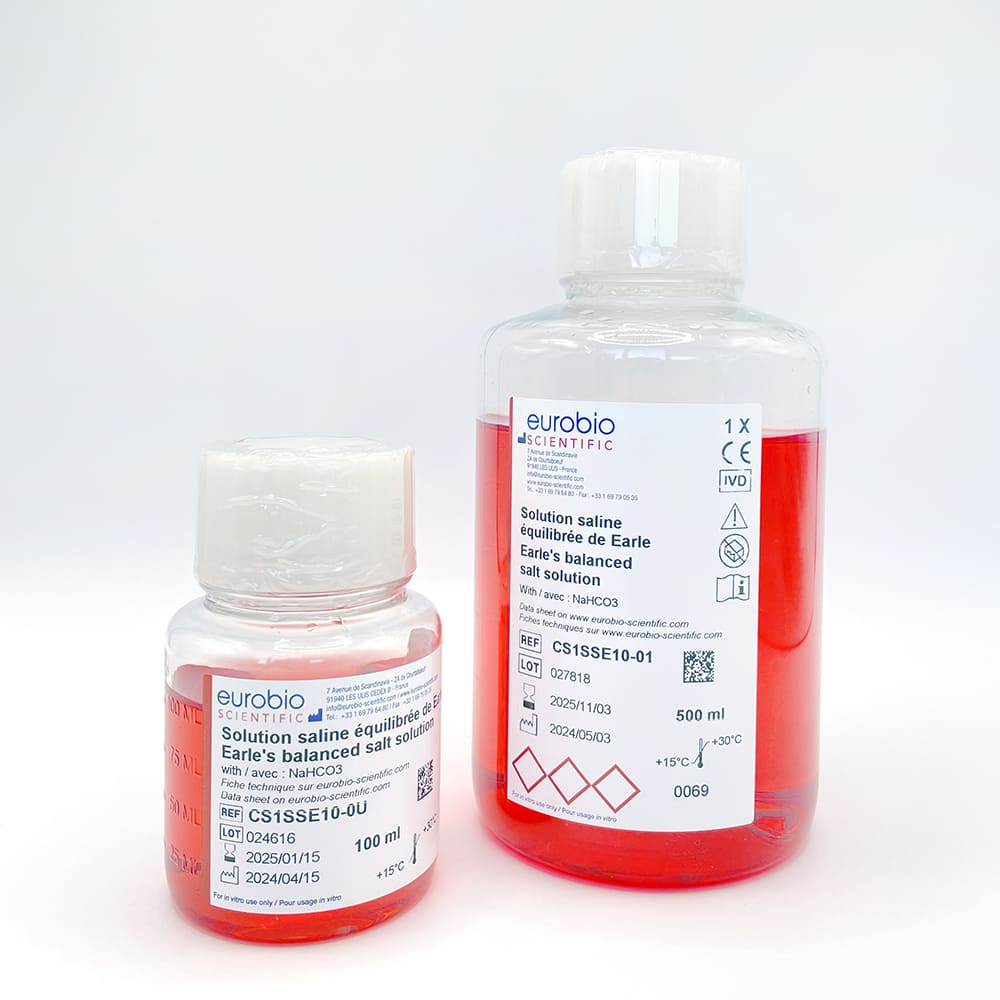 Solution saline équilibrée de Earle (EBSS), liquide 1X