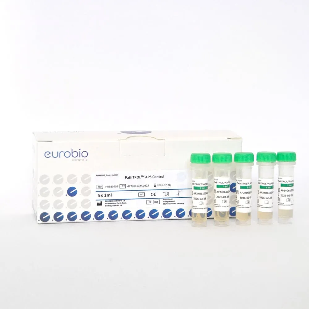 PathTROL™ APS Control ist ein flüssiges Kontrollserum mit Autoimmun-IgG- und IgM-Antikörpern, das für die kontinuierliche Langzeit-Qualitätskontrolle von Autoimmun-Tests in klinischen und Forschungslabors konzipiert ist.