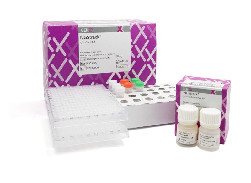 8355520-Chimerism monitoring by NGS is the latest development in chimerism surveillance and replaces the less sensitive conventional STR (short tandem repeat) method because of its higher sensitivity (sensitivity of up to 0.1%). GenDx is offering a solution for Chimerism monitoring by NGS, NGStrack® (assay) & TRKengine® (software).